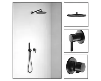 Aanbieding van KEUCO Complete inbouw doucheset IXMO Sets Black Selection 59603370001 zwart voor 1394€ bij Hornbach