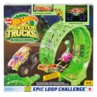 Aanbieding van Hot Wheels Monster Trucks Glow-in-the Dark Epische Looping uitdaging speelset voor 22,46€ bij Intertoys