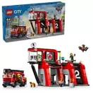 Aanbieding van LEGO CITY brandweerkazerne en brandweerauto 60414 voor 59,99€ bij Intertoys