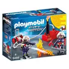 Aanbieding van PLAYMOBIL City Action brandweerteam met waterpomp 9468 voor 16,98€ bij Intertoys