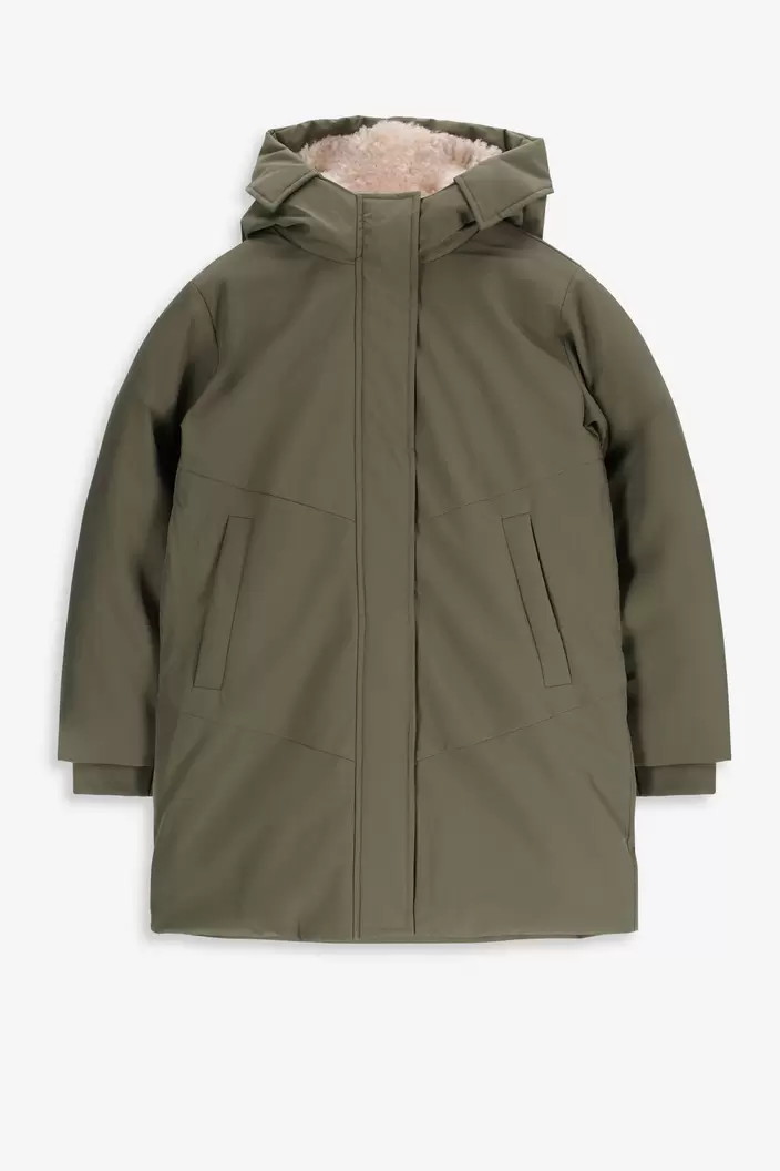 Aanbieding van Groene technische parka jas voor 95,99€ bij Sissy-Boy