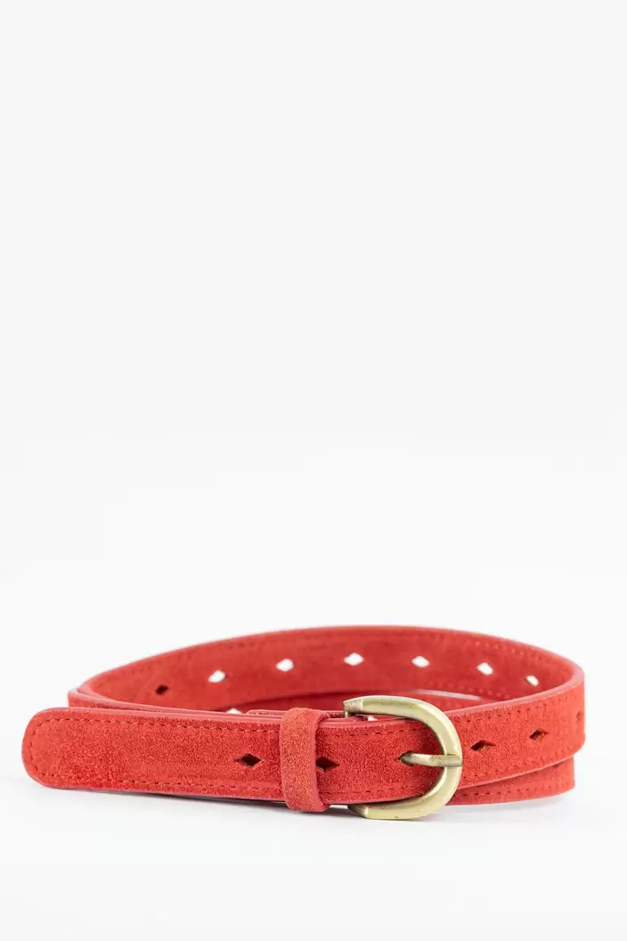 Aanbieding van Rode suède riem voor 31,99€ bij Sissy-Boy