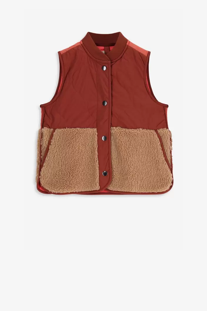 Aanbieding van Bruin quilted gilet voor 47,99€ bij Sissy-Boy