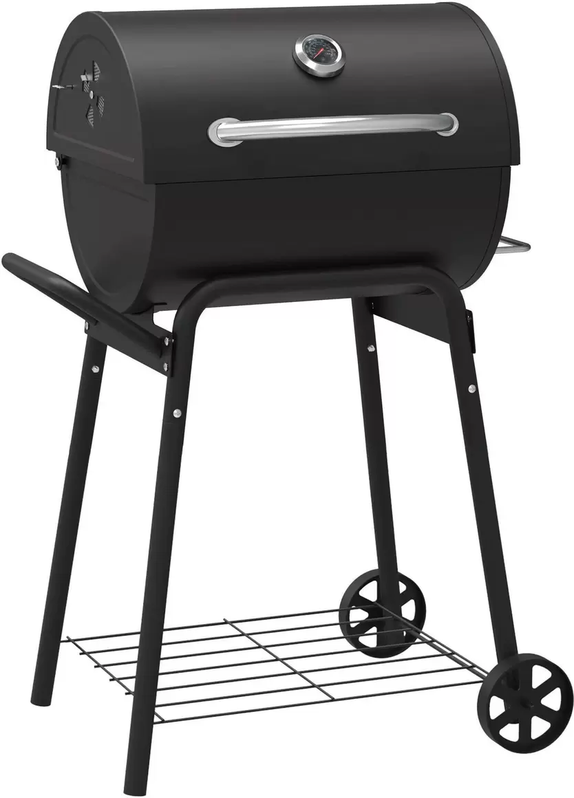 Aanbieding van Intratuin houtskool barbecue Texas grill San Antonio II zwart 70 x 58 x 106,8 cm voor 179€ bij Intratuin