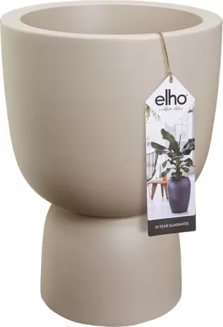 Aanbieding van Elho bloempot op voet Pure beige D 34,9 H 49 cm voor 103€ bij Intratuin