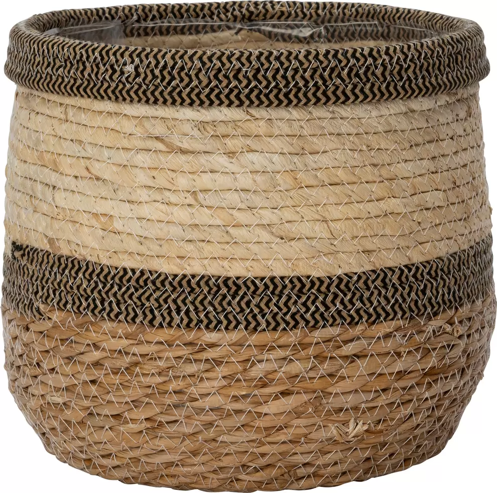 Aanbieding van Intratuin plantenmand Seven naturel / zwart D 23 H 23 cm voor 8,99€ bij Intratuin