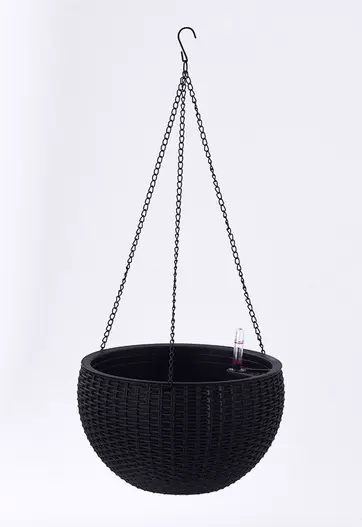 Aanbieding van Intratuin hangpot Niels zwart D 26 H 16,2 cm voor 19,99€ bij Intratuin