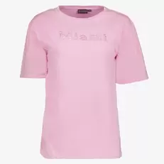 Aanbieding van Dames acid wash T-shirt Miami roze voor 7€ bij Scapino