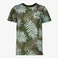 Aanbieding van Jongens T-shirt met palmbladeren groen voor 5€ bij Scapino