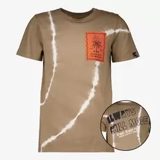 Aanbieding van Jongens tie dye T-shirt bruin voor 5€ bij Scapino