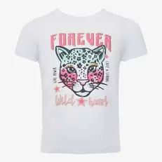 Aanbieding van Meisjes T-shirt wit met tijgerkop voor 4€ bij Scapino