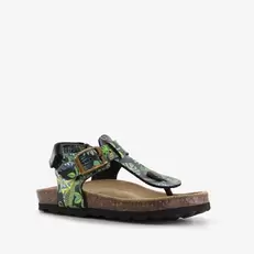 Aanbieding van Leren kinder sandalen met teenbandje print voor 10€ bij Scapino