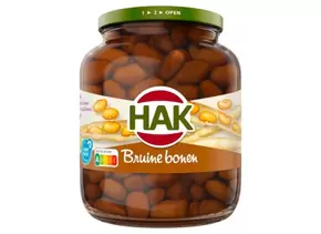 Aanbieding van HAK BRUINE BONEN 720GActie t/m 29 september voor 1,79€ bij Sahan Supermarkten