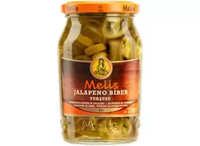 Aanbieding van MELIS TAFELZUUR JALAPENO 370ML voor 1,99€ bij Sahan Supermarkten