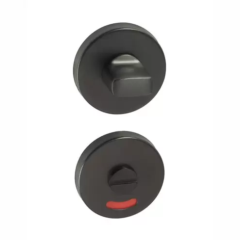 Aanbieding van W.C Garnituur 8Mm Rond Verdekt Pvd Zwart voor 30,29€ bij Kluswijs