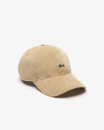 Aanbieding van Verstelbare Katoenen Corduroy Pet voor 80€ bij Lacoste