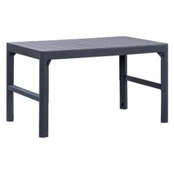 Aanbieding van Allibert verstelbare tafel Lyon - grijs - 116x71,5x40/66 cm voor 89,99€ bij Leen Bakker