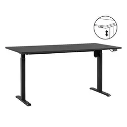 Aanbieding van Bureau Homeworx zit/sta elektrisch verstelbaar &ndash; zwart/zwart - 75/118x160x80 cm voor 394€ bij Leen Bakker