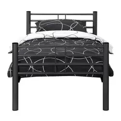 Aanbieding van Bed Nick - antracietkleurig metaal - 90x200 cm voor 169€ bij Leen Bakker