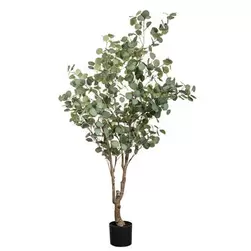 Aanbieding van Kunstplant Eucalyptus in pot - groen - 180 cm voor 53,99€ bij Leen Bakker