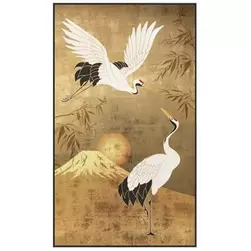 Aanbieding van Schilderij Kraanvogel - veelkleurig - 118x70 cm voor 47,59€ bij Leen Bakker