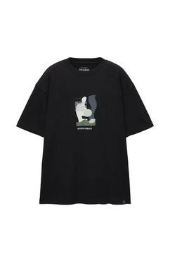 Aanbieding van T-shirt met print en korte mouw voor 7,99€ bij Pull & Bear