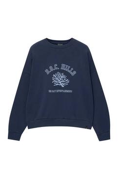 Aanbieding van Boxy sweater met print voor 12,99€ bij Pull & Bear