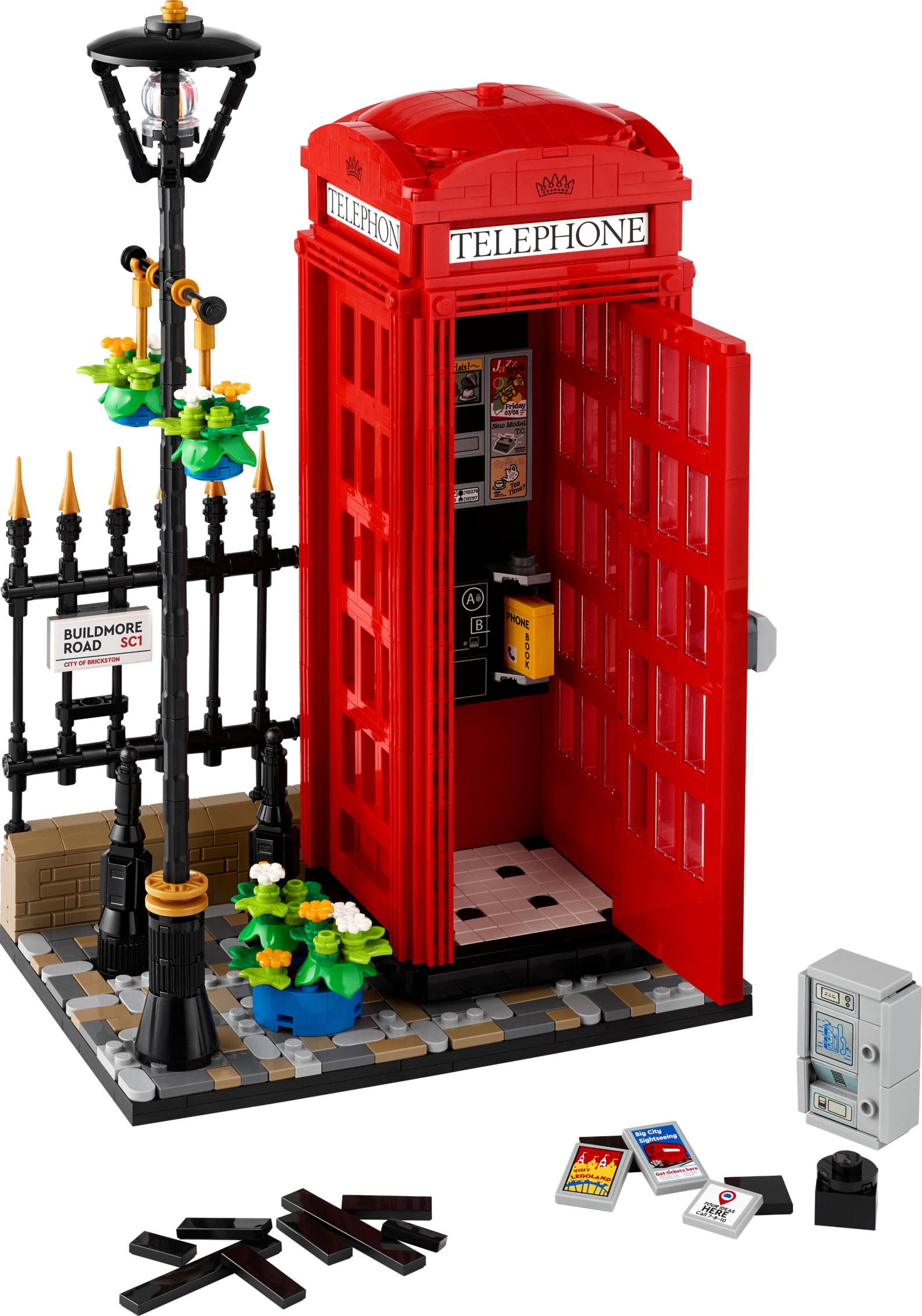 Aanbieding van Rode Londense telefooncel voor 114,99€ bij Lego