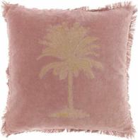 Aanbieding van Kussen palm l45b45cm old pink voor 21,49€ bij Life & Garden