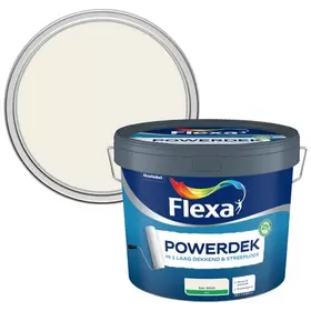 Aanbieding van Flexa muurverf Powerdek Muren & Plafonds 9010 10L voor 31€ bij Praxis