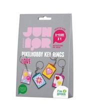 Aanbieding van Panduro Junior DIY kit - Pixel sleutelhangers - Love voor 15,49€ bij Pipoos