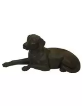 Aanbieding van Happy-House Beeld Retriever Liggend - Hondencadeau - 27.5x63.5 cm Zwart voor 79,95€ bij Pets Place