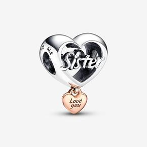 Aanbieding van Love You Sister Heart Bedel voor 49€ bij Pandora