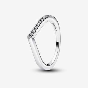 Aanbieding van Pandora Timeless Wish Half Sparkling Ring voor 35€ bij Pandora