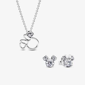 Aanbieding van Disney Micky Mouse and Minnie Mouse Halsketting & oorsteker Set voor 148€ bij Pandora