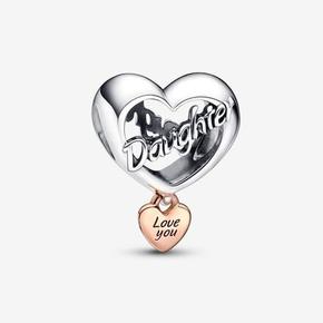 Aanbieding van Love You Daughter Heart Charm voor 49€ bij Pandora
