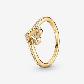 Aanbieding van Pandora Timeless Sprankelend Hart Wishbone Ring voor 59€ bij Pandora