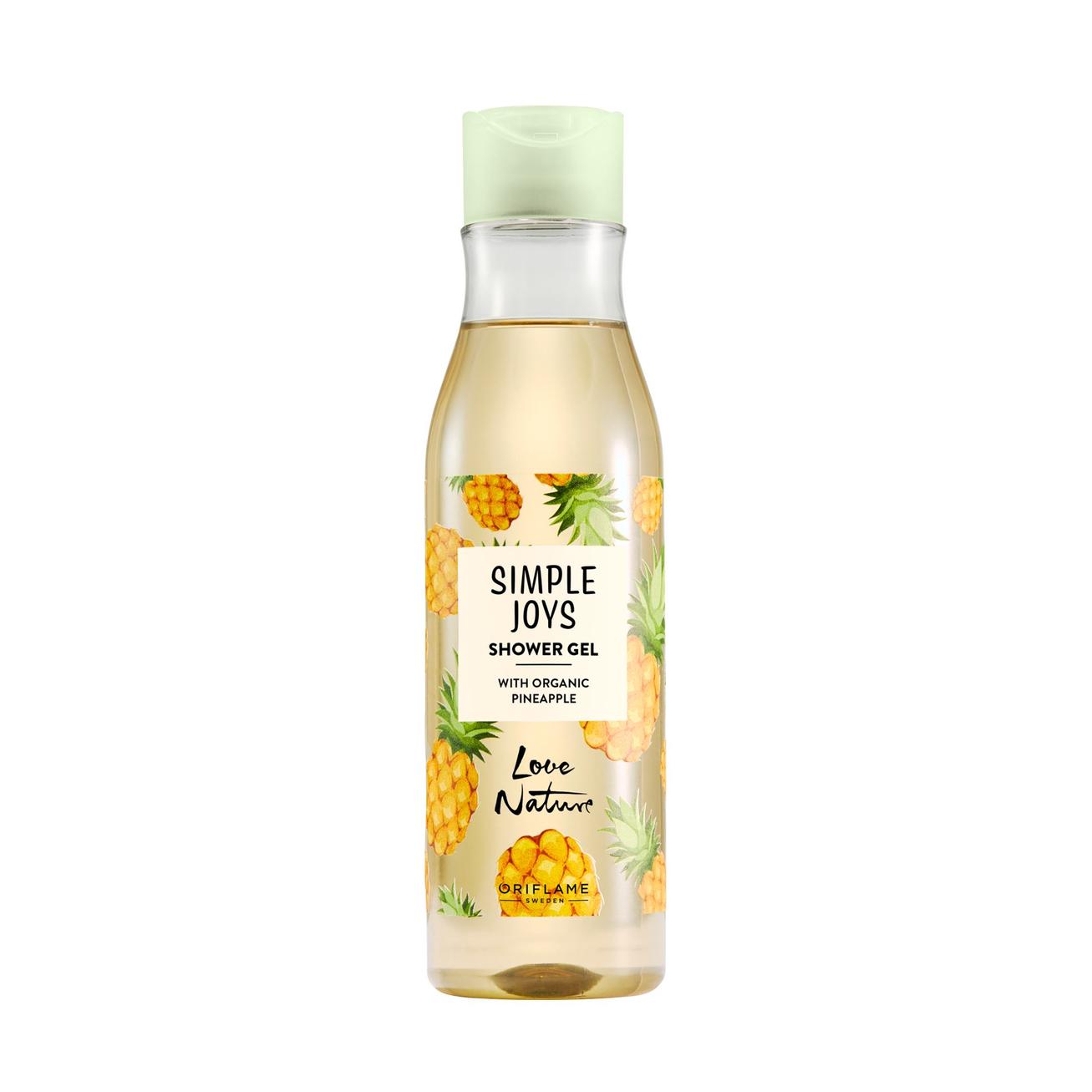 Aanbieding van Simple Joys Shower Gel with Organic Pineapple Love Nature voor 8,5€ bij Oriflame