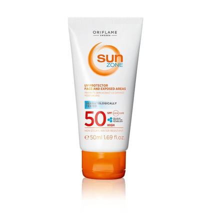 Aanbieding van Sun Zone UV Protector Face and Exposed Areas SPF 50 High voor 16,99€ bij Oriflame