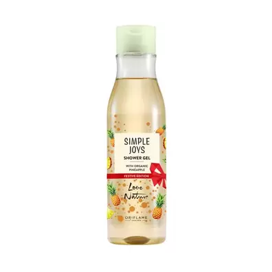 Aanbieding van Simple Joys Shower Gel with Organic Pineapple Festive Edition voor 4,49€ bij Oriflame