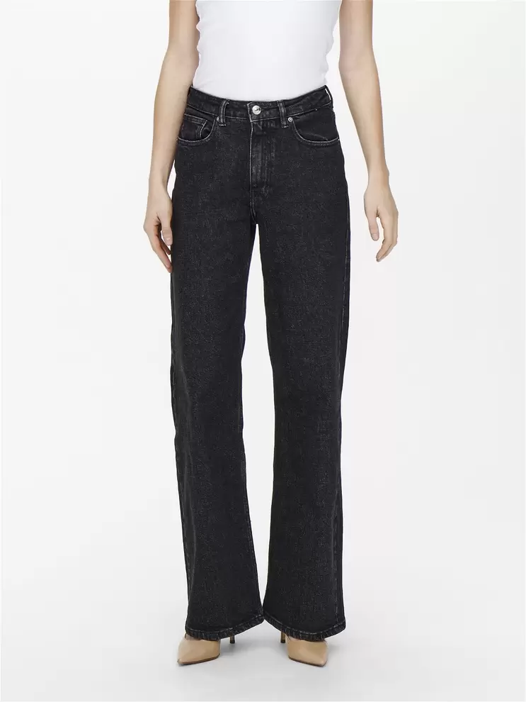 Aanbieding van ONLJUICY High waist Wide leg fit Jeans voor 49,99€ bij Only