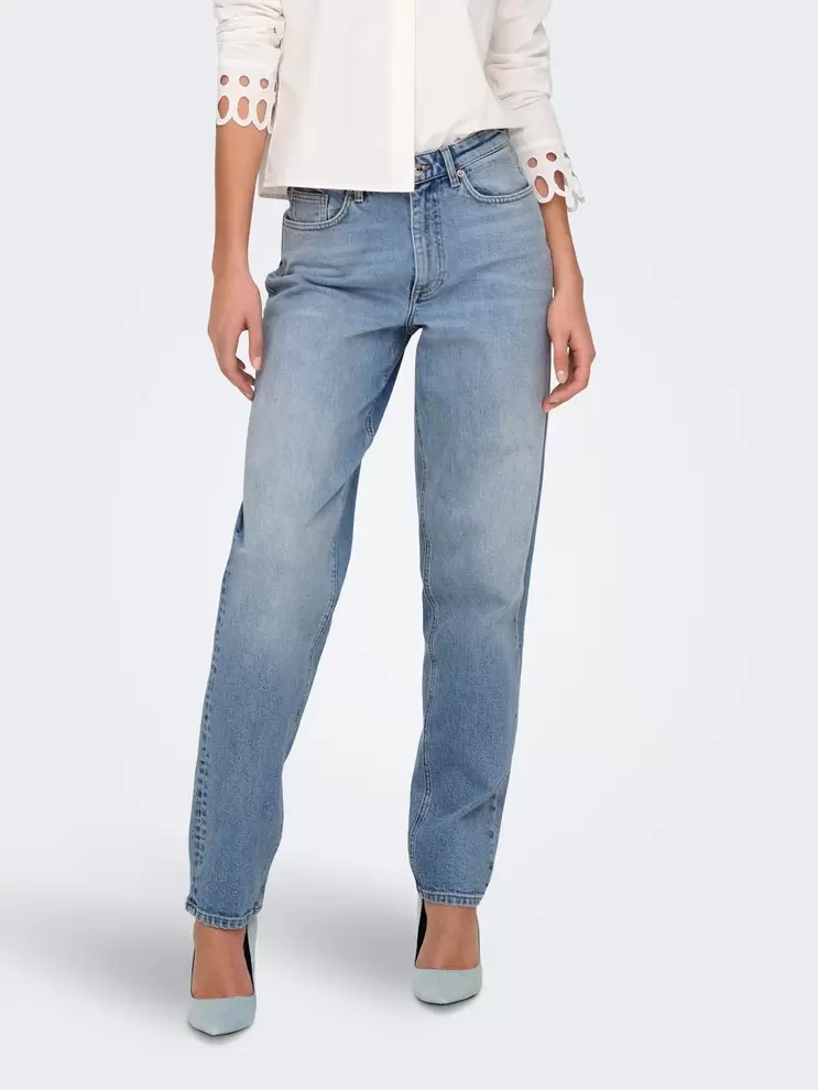 Aanbieding van ONLJUICY High waist Mom fit Jeans voor 49,99€ bij Only