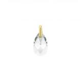 Aanbieding van Creoli pendant "Brillante crystal" "Crystal" 16mm Pera (14k gold) voor 69€ bij MY iMenso