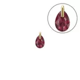 Aanbieding van MY iMenso GOLD Creoli Pera pendant "Brillante crystal" "Scarlet" (14k gold) 9mm voor 79€ bij MY iMenso