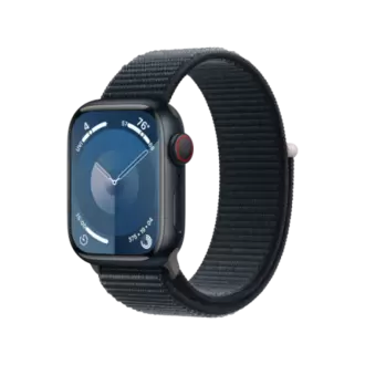 Aanbieding van APPLE Watch Series 9 Cellular 41 mm Middernacht Aluminium Case/Middernacht Sport Loop voor 491,97€ bij Media Markt