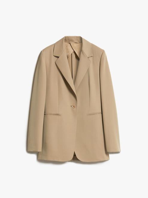 Aanbieding van Wool and mohair semi-fitted blazer voor 915€ bij MaxMara