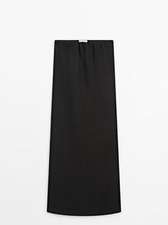 Aanbieding van Lange strapless jurk - Limited Edition voor 249€ bij Massimo Dutti